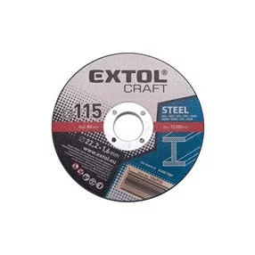   EXTOL CRAFT vágókorong acélhoz; 115×1,6×22,2mm, max. 13.300 ford/perc, (darabáras, de csak ötösével rendelhető)