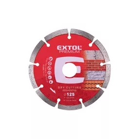   EXTOL PREMIUM gyémántvágó szegmenses; 115×22,2mm, max.13.300 f/min