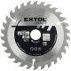 EXTOL CRAFT körfűrészlap, keményfémlapkás, 300×30mm(lyuk átm), T60; 3,3 mm lapkaszélesség, max. 5000 ford/perc