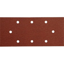 EXTOL PREMIUM csiszolópapír, tépőzáras, 93×190 mm, 8  lyukas klt, P100, 10db/cs, 407115-höz