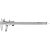 EXTOL PREMIUM tolómérő INOX (mélységmérővel) ; 0,05×200mm