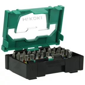   Hikoki 40030019 Bit-készlet, 1/4''-os, 32 darabos, 25 mm, mágneses bittartóval, I-es