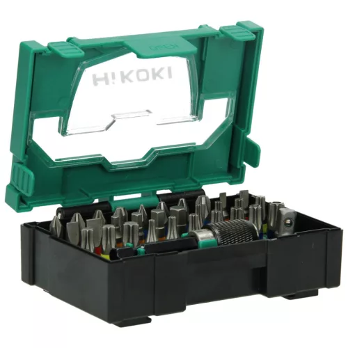 Hikoki 40030019 Bit-készlet, 1/4''-os, 32 darabos, 25 mm, mágneses bittartóval, I-es