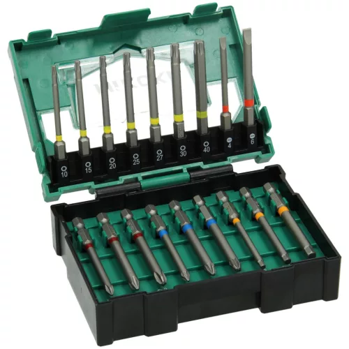 Hikoki 40030022 Bit-készlet, 1/4''-os, 18 darabos, 75 mm, ütés, II-es
