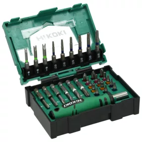   Hikoki 40030023 Bit-készlet, 1/4''-os, 31 darabos, csavarhúzó markolattal, II-es