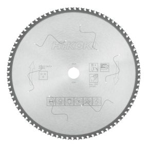   Hikoki 4100006 Kerámia fűrészlap, INOX, 305 x 25,4, Z80, lapos fogú, ferde / lapos