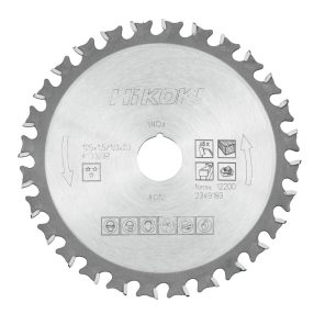   Hikoki 4100033 Kerámia fűrészlap, INOX, 125 x 20, Z28, trapéz / lapos