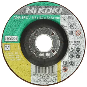 Hikoki 4100221 Nagyolótárcsa, 115 x 6,0 x 22,23 mm, inox,