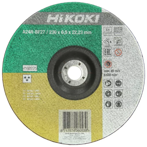 Hikoki 4100225 Nagyolótárcsa, 230 x 6,0 x 22,23 mm, inox,
