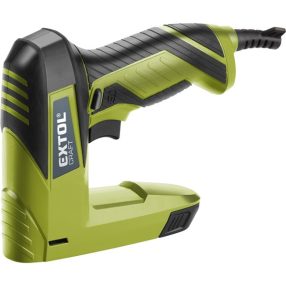   EXTOL CRAFT elektromos tűzőgép, 45W; kapcsok: 6-14mm (11,3×0,7mm), szegek: 6-14mm (1,2×1,0-2,0), max. 60 szeg/kapocs percenként