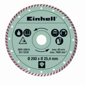   Einhell Gyémánt vágókorong 200 mm, szegmentált vágógép tartozék