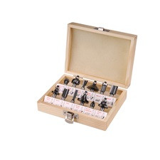 EXTOL CRAFT felsőmaró klt.  12db, kisebb szett (fadobozban) ; 8mm-es befogással