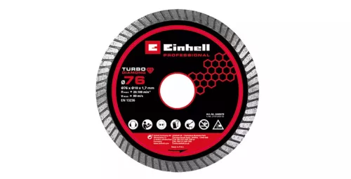 Einhell Gyémánt vágókorong 76 mm x 1,7  akkus vágógép tartozék