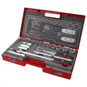   FORTUM dugókulcs klt. 1/2", 27db, 61CrV5 mattkróm; FORTUM