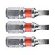 FORTUM behajtóhegy lapos, 3 db, S2 acél; 3×25mm, bliszteren