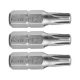FORTUM behajtóhegy TORX, 3 db, S2 acél; T 40×25mm, bliszteren