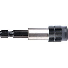 FORTUM bittartó szár, 1/4", 60mm; CV. Fix-Clip gyorskioldó, mágneses, bliszteren