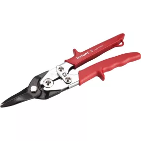   FORTUM lemezvágó olló egyenes vágáshoz, 255mm, CrMoV, áttételes, HRC 60-62, Tüv/GS, DIN 6438 FORTUM