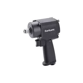   FORTUM légkulcs, 1/2", 610Nm, (Twin Hammer); 10.000 1/min, 170l/min, 6,3 Bar, 1/4" tömlőcsatlakozó, 1,4kg