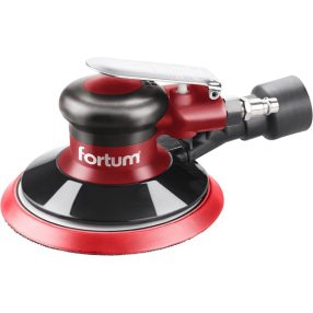  FORTUM pneumatikus rotációs csiszoló, 150mm, excentricitás: 5mm; 10.000 1/min, 226 l/min, 6 Bar, 1/4" tömlőcsatlakozó, 0,8 kg