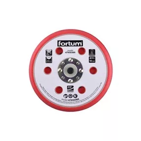   EXTOL tartalék gumi talp 4795038 rotációs csiszológéphez, 6"/150mm, 6+16 db lyuk, tépőzáras, 12.000 f/perc, vastagság:10mm