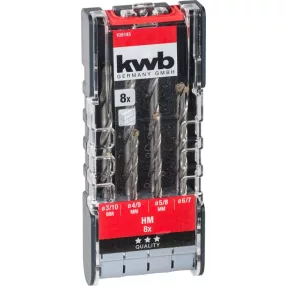   KWB STANDARD hengeres fúrószár készlet, 8 db beton, tégla, ytong, kő 3, 4, 5, 6, 7, 8, 9, 10 mm ISO 5468