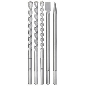   Einhell 5 db-od SDS-Max Fúró,-véső szett bontókalapács tartozék