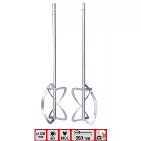   Einhell Dupla keverõszár malterhez és habarcshoz 120x550 mm festékkeverő tartozék