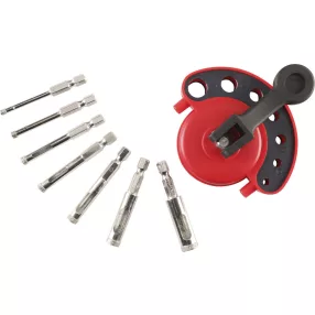   KWB PROFI 8 db gyémánt csapos koronafúró, pontos 4, 5, 6, 7, 8, 10, 12 mm + hűtő adapter