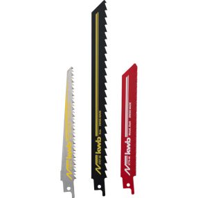   KWB PROFI orrfűrészlap klt 3 db HCS 1 x 228/207, 1 x 150/130,  Bi-metal 1 x 153/130 mm