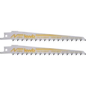   KWB PROFI orrfűrészlap 2 db fogtávolság: 4,0 mm  153/130 mm médium egyenes vágás és ív vágás