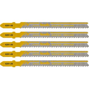   KWB PROFI szúrófűrészlap 5 db fogtávolság: 2,5 mm 100/77 mm  finom, tiszta egyenes vágás