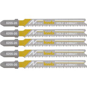   KWB PROFI szúrófűrészlap 5 db fogtávolság: 1,7 mm  83/60 mm  finom, tiszta egyenes vágás