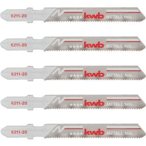   KWB PROFI szúrófűrészlap 5 db fogtávolság: 1,2 mm  77/50 mm   finom egyenes vágás