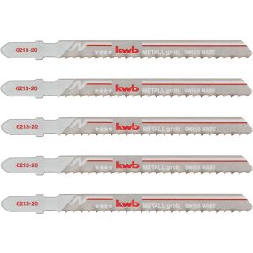   KWB PROFI szúrófűrészlap 5 db fogtávolság: 3,0 mm  100/75 mm   durva egyenes vágás