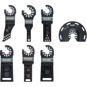   KWB PROFI AKKU TOP ENERGY SAVING 25% multi-szerszám vágópenge  7 db alu. kofferban