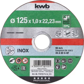   KWB AKKU-TOP INOX extra vékony vágókorong 25 x 22,23 x 1,0 mm (inox)
