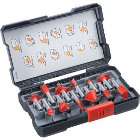 KWB PROFI TCT volfram-karbid felsőmarókés klt. 12 db