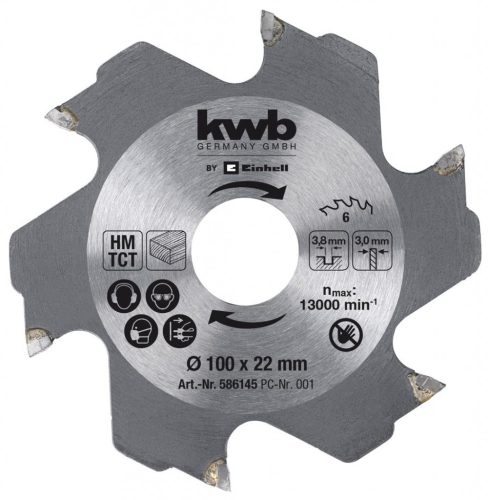 Einhell Marólap 100x22x3,8mm 6T. KWB by Einhell tartozék