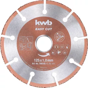   KWB PROFI EASY CUT TCG CARBIDE  vágótárcsa 125 x 22,23 x 1,0 mm