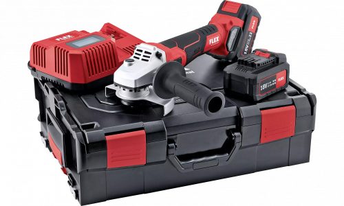 Flex LB 125 18.0-EC/5.0  Akkumulátoros sarokcsiszoló szett fékkel, 18.0 V 125mm