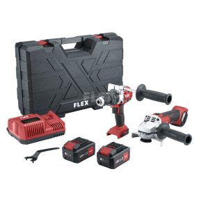   Flex PD 2G 18.0-EC FS55BC akkus ütvefúró + Flex L 125 18.0-EC akkus sarokcsiszoló szett