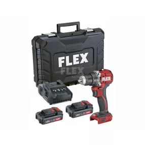   Flex DD 2G 18.0 EC LD 2 sebességes akkus fúró-csavarozó 18,0 V / 2,5 Ah szett