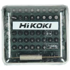   Hikoki 715000 Bit-készlet, 1/4''-os, 61 darabos, 25