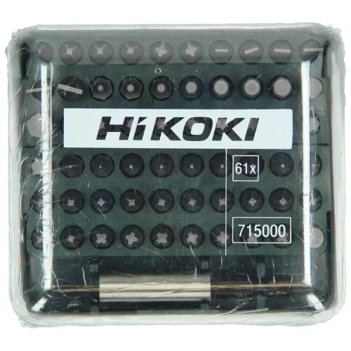 Hikoki 715000 Bit-készlet, 1/4''-os, 61 darabos, 25
