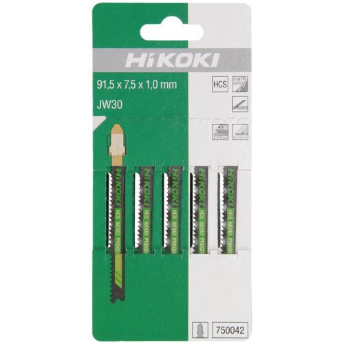 Hikoki 750042 5 szúrófűrészlap, fa, HCS,