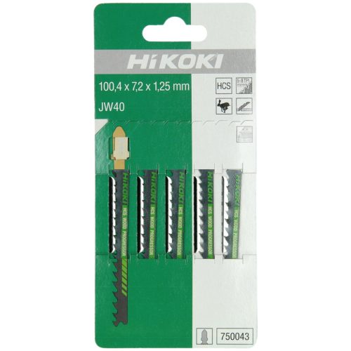 Hikoki 750043 5 szúrófűrészlap, fa, HCS,