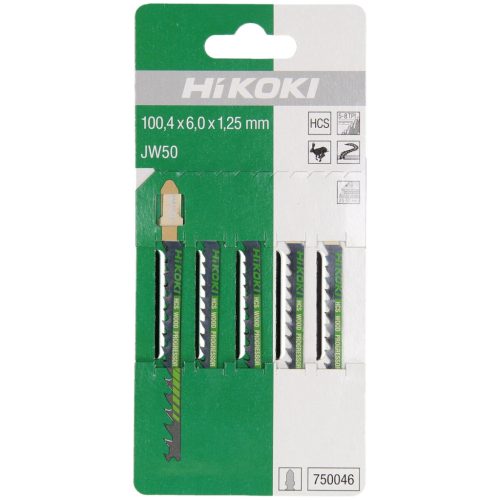 Hikoki 750046 5 szúrófűrészlap, fa, HCS,