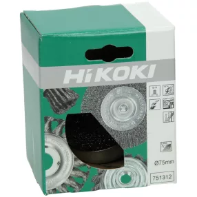 Hikoki 751312 Fazékkefe, 75 x 0,3 mm / M14, acéldrót,