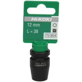 Hikoki 751804 1/2''-os dugókulcs, 12 x 38 mm,